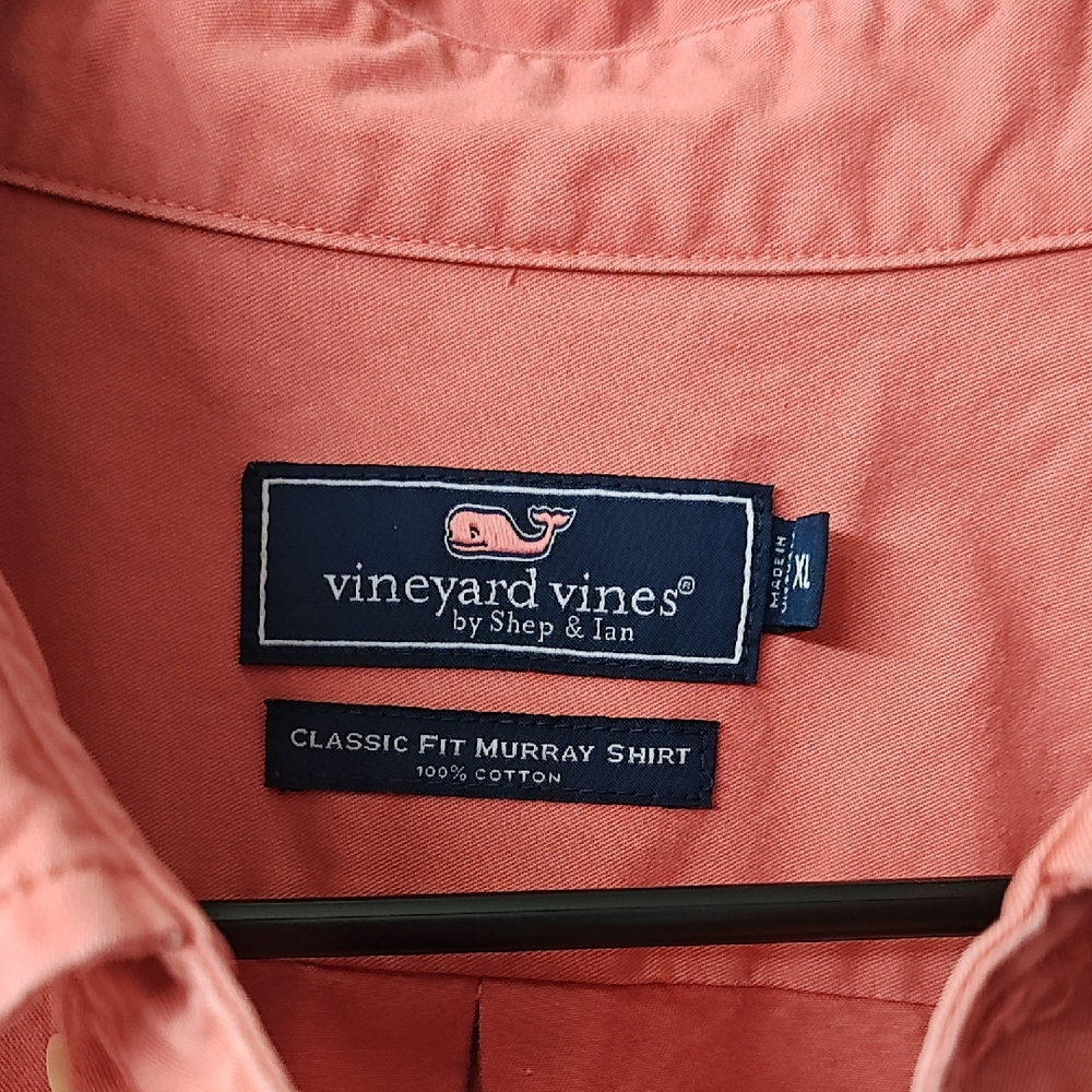 Vineyard Vines Coral Classic Fit Shirt